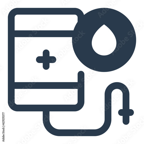 blood donation or transfusion icon