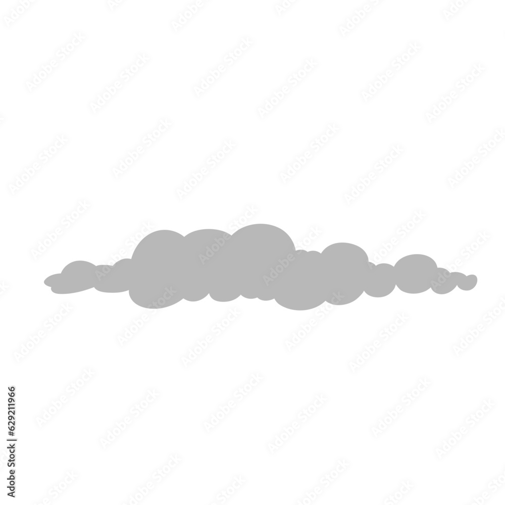 Cartoon overcast cloud vector. vector illustration Cartoon overcast cloud vector. vector illustration