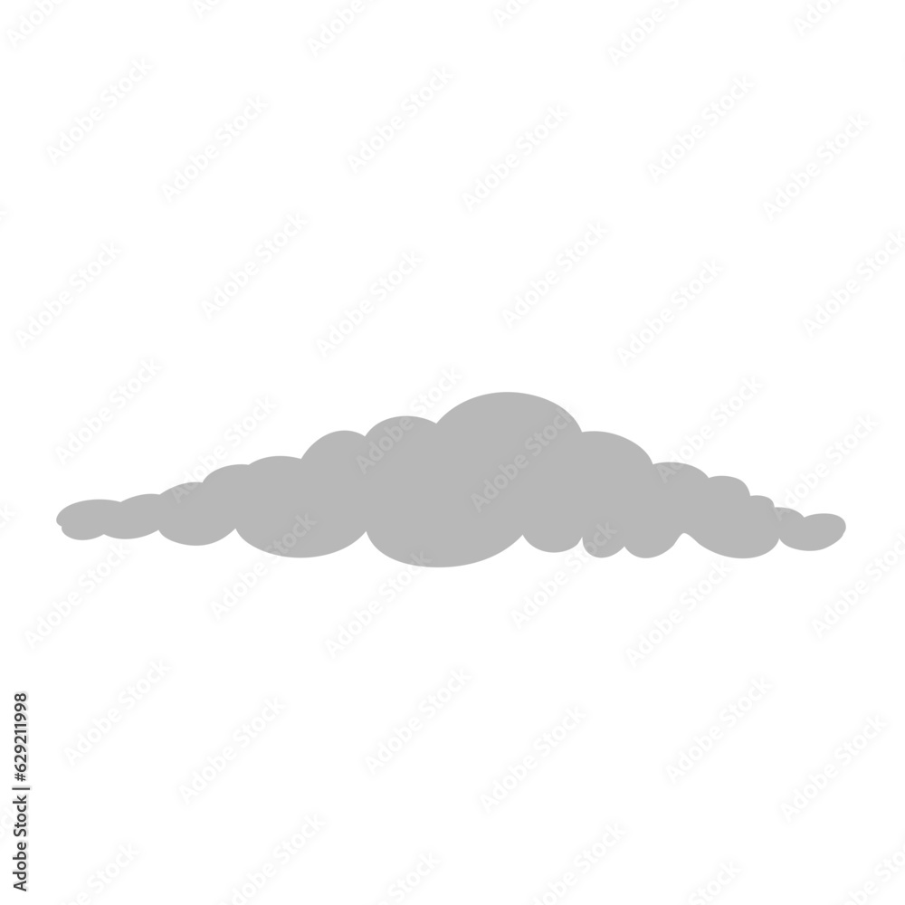Cartoon overcast cloud vector. vector illustration Cartoon overcast cloud vector. vector illustration