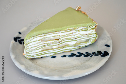 Obraz na płótnie Mille crêpes thé vert macha w salonie