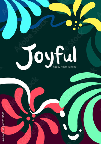 꽃잎이 있는 아트 포스터
