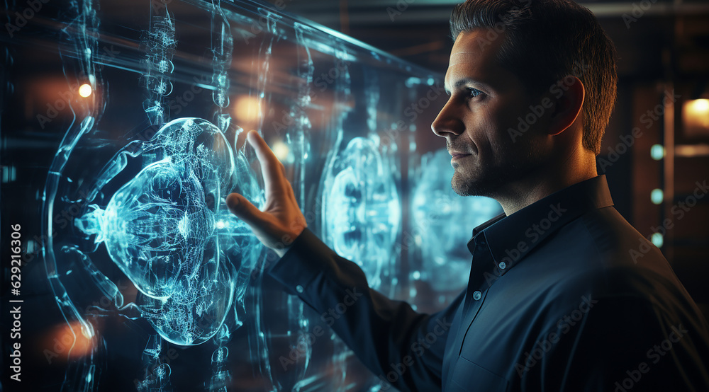 Fototapeta premium Medizin, Forschung und Wissenschaft, generative AI 