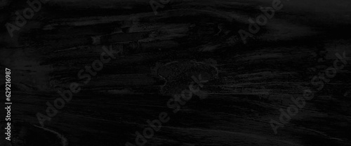 Black wood texture background,
black table top with rough wooden texture, Vintage background, wooden black background with texture, black plank banner.