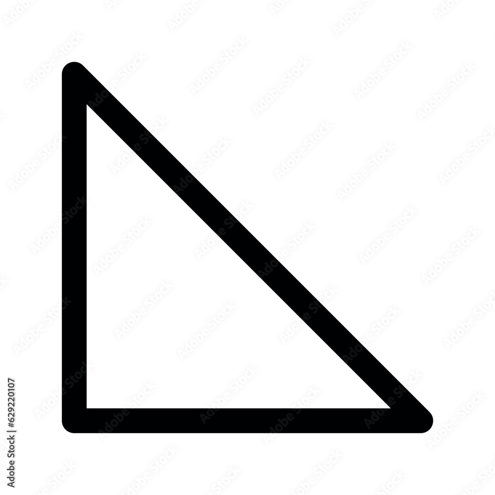 Illustration vector graphic icon of Triangle. Outline Style Icon. Shape Themed Icon. Vector illustration isolated on white background. Perfect for website or application design. Illustration vector graphic icon of Triangle. Outline Style Icon. Shape Themed Icon. Vector illustration isolated on white background. Perfect for website or application design.