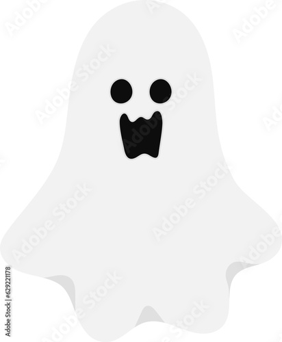 ghost spooky hallowen vector