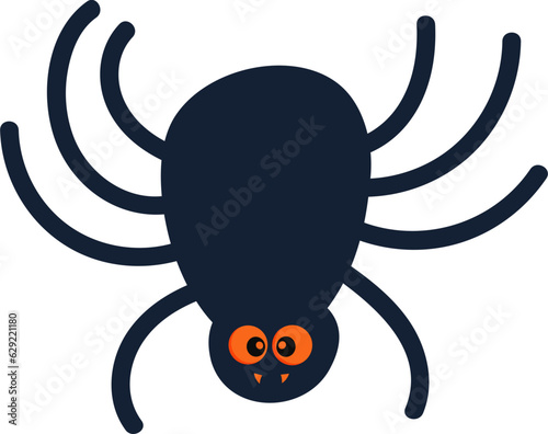 spider spooky halloween vector