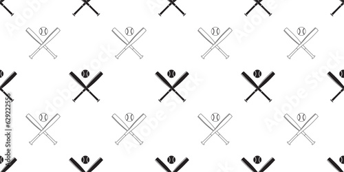 crossed baseball bat seamless pattern