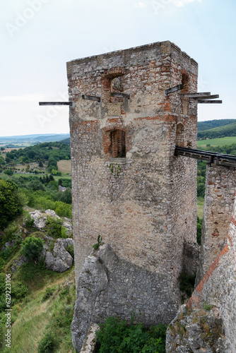 Castle of Csesznek in Hungary