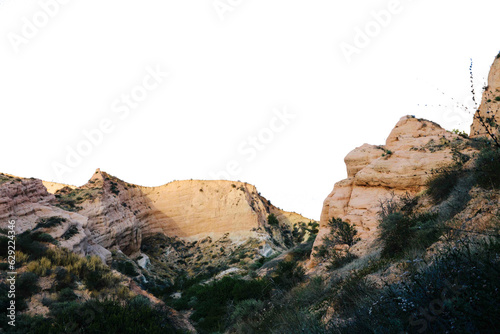 Fototapeta Naklejka Na Ścianę i Meble -  rocks in the desert. rock in the mountains png landscape