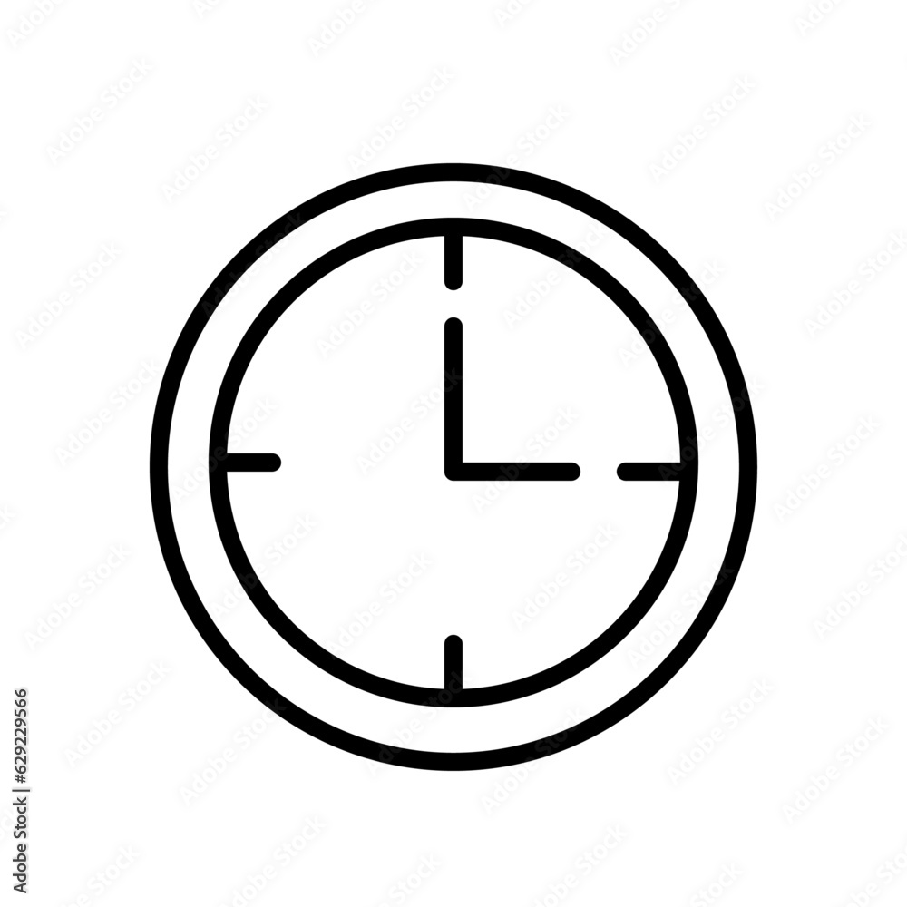 clock icon in trendy flat style isolated on background. Clock icon page symbol for your website design Clock icon logo, clock icon in trendy flat style isolated on background. Clock icon page symbol for your website design Clock icon logo,