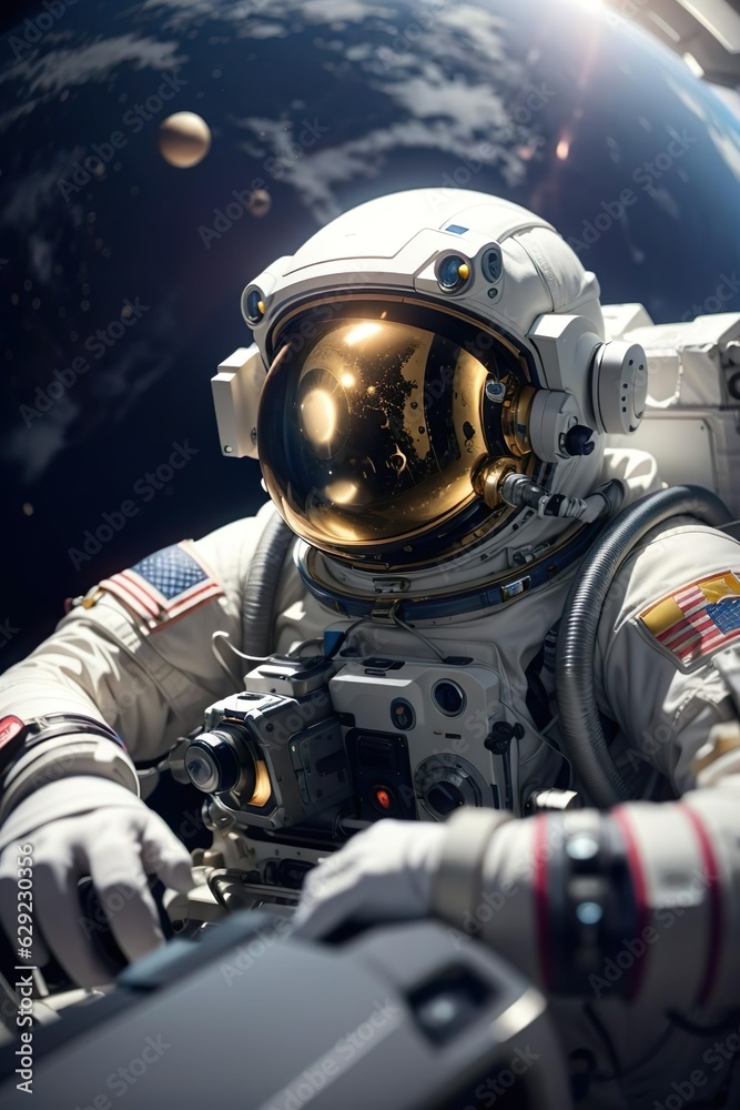 Fototapeta premium astronaut in space