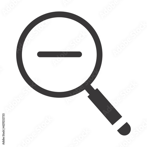 Zoom find icon symbol image vector. Illustration of the search lens design image