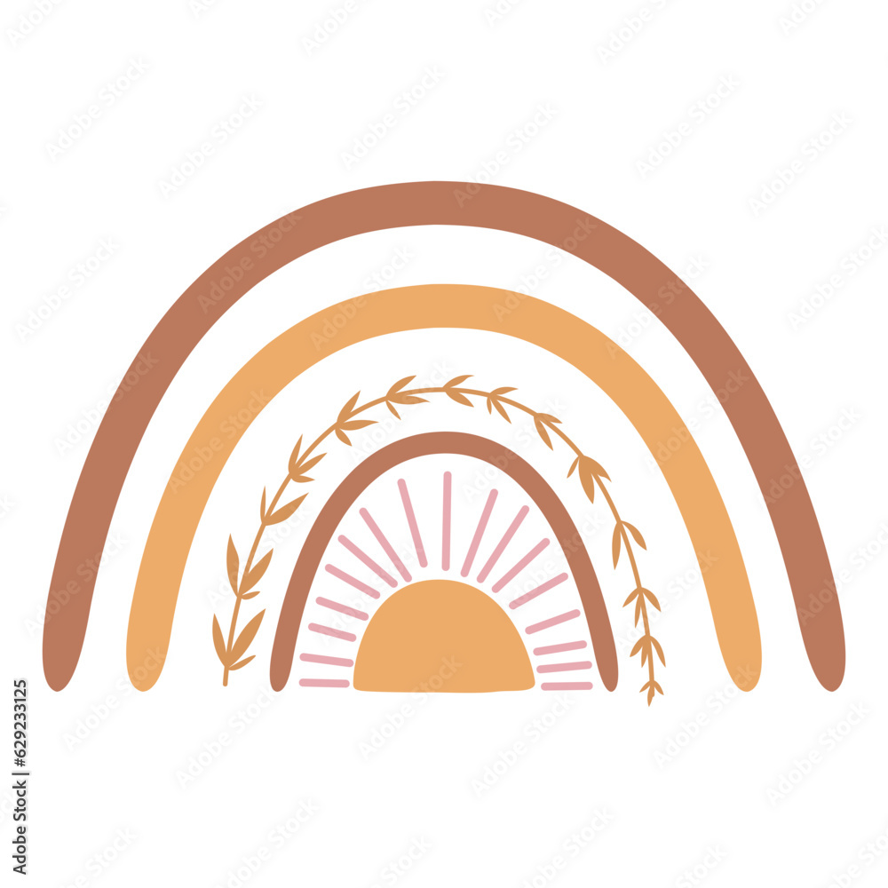 Obraz premium Rainbow Boho Decoration