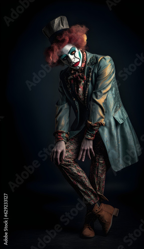 Dancing clown, circus, theatre, cosplay