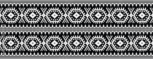 Jamdani saree border vector pattern design. Bangladesh and Indian original traditional saree design patterns.