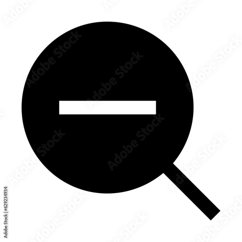 Zoom find icon symbol image vector. Illustration of the search lens design image