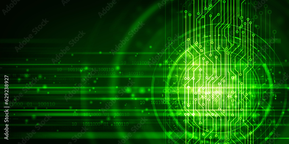 2d illustration Abstract futuristic electronic circuit technology background 2d illustration Abstract futuristic electronic circuit technology background
