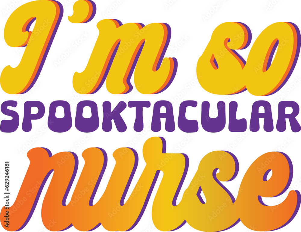 Fototapeta premium Halloween retro svg design