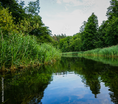 Fototapeta Naklejka Na Ścianę i Meble -  Beautiful landscape of the Krutynia River