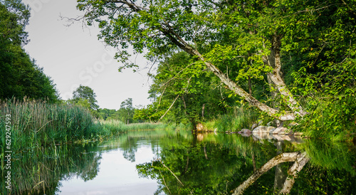 Beautiful landscape of the Krutynia River © toomi123