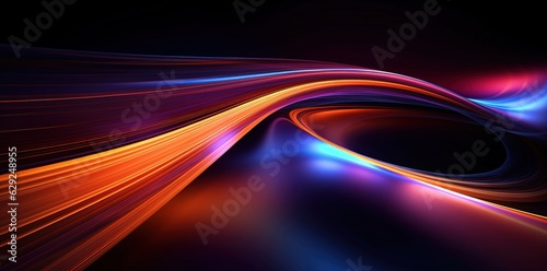 Wallpaper of some Futuristic Shapes on a Black Background