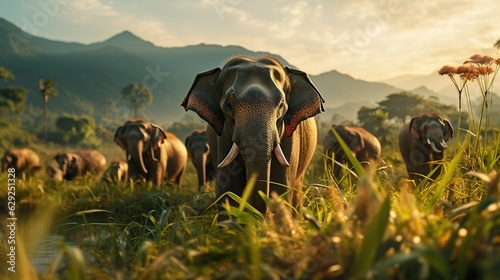elephants in the forest 