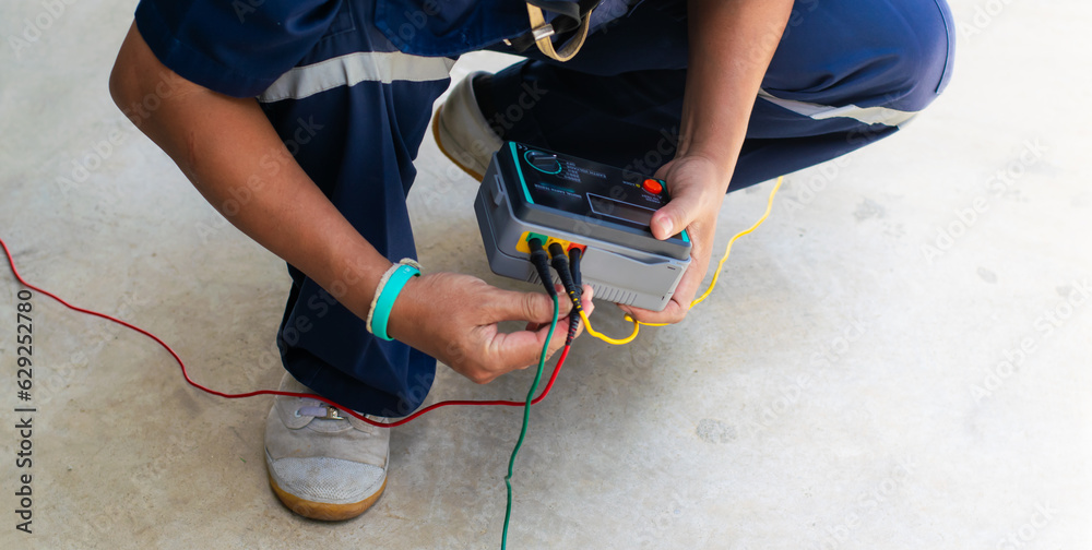 Ground Test box for inject into electrical equipment for testing