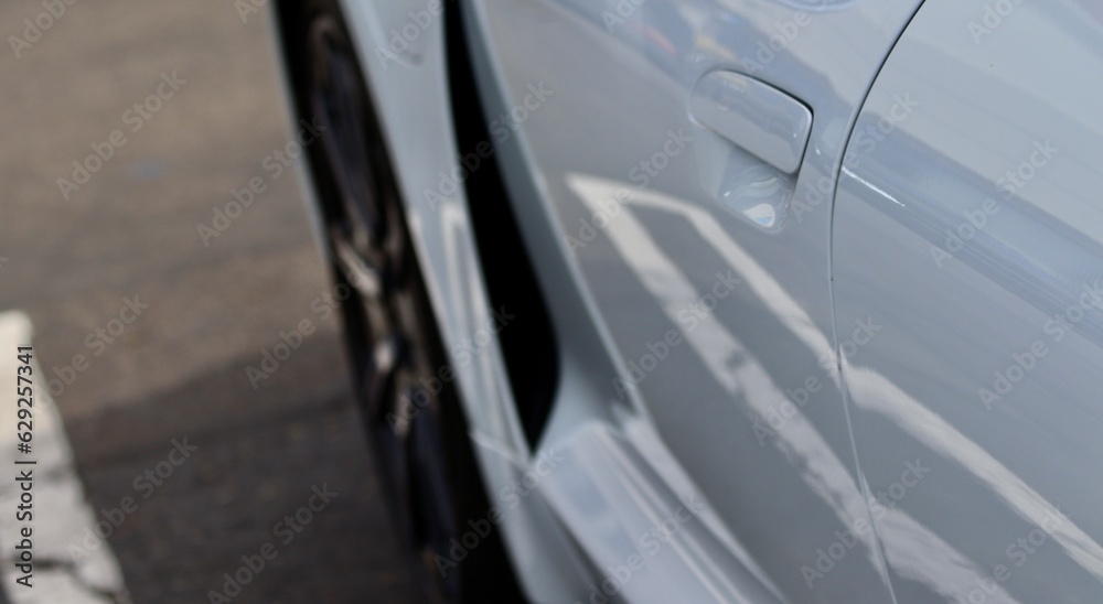 Beautiful sleek car closeup wallpaper styled image