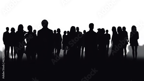 Free vector adult people silhouettes background