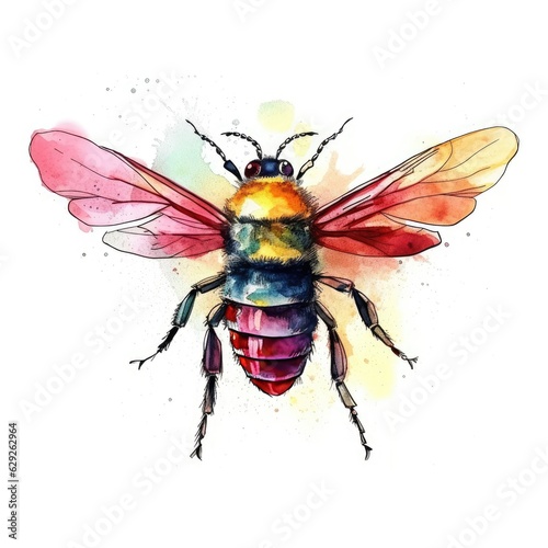  Watercolor Insect Clipart