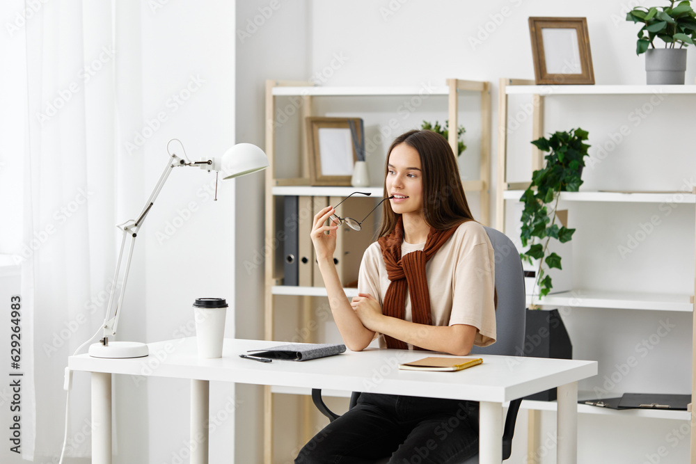 education notebook schoolgirl table teenager girl student preparation desk exam education notebook schoolgirl table teenager girl student preparation desk exam