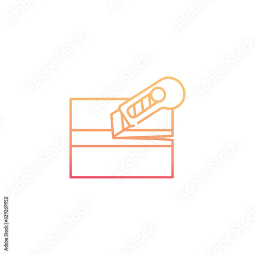 shredded cutter paper icon