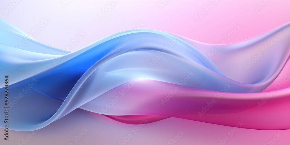 Abstract blue and pink swirl wave on white background. Flow liquid lines design element, generative ai Abstract blue and pink swirl wave on white background. Flow liquid lines design element, generative ai