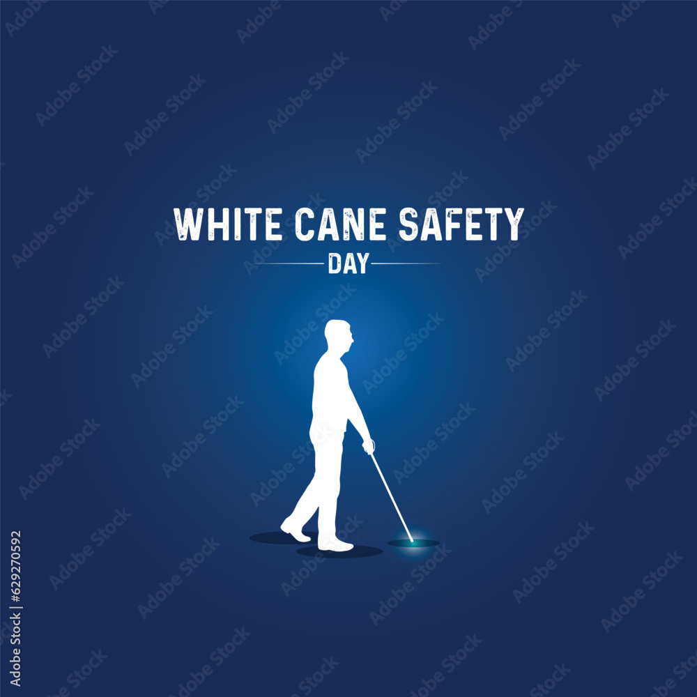 White Cane Safety Day. White Cane Safety creative concept.