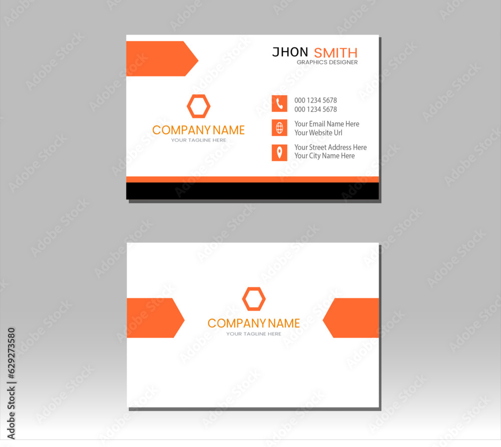 modern business card design. business card template.  vector design. business card illustration and  business, card  layout concept.