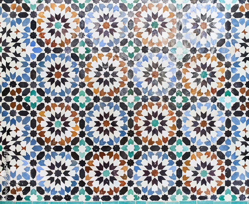 Texture of a mosaic tile surface