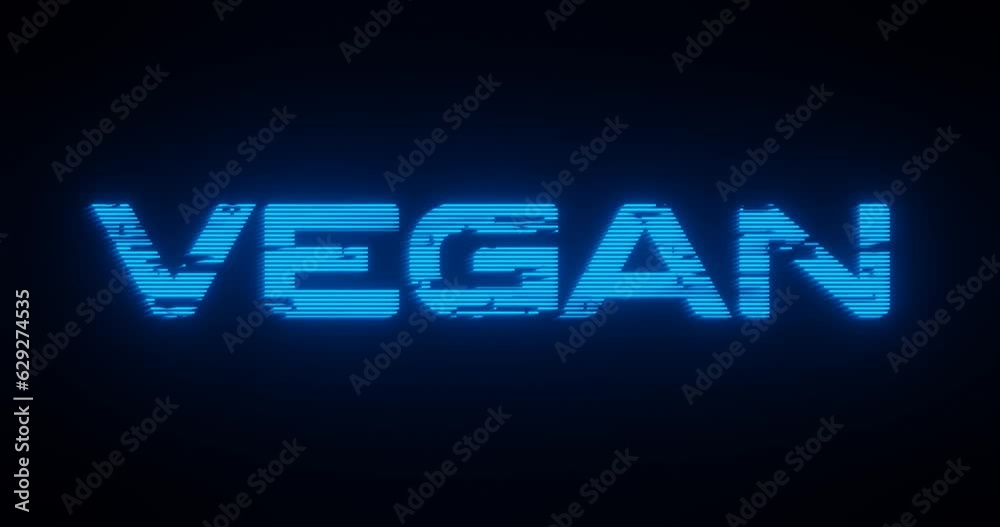 Illuminating text of VEGAN word wallpaper design for intro Illuminating text of VEGAN word wallpaper design for intro