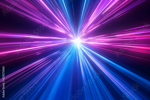 Abstract futuristic background high speed straight