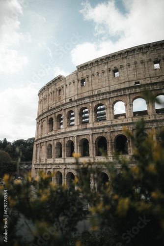 Stunning view of the iconic Roman Colosseum in Rome, Italy