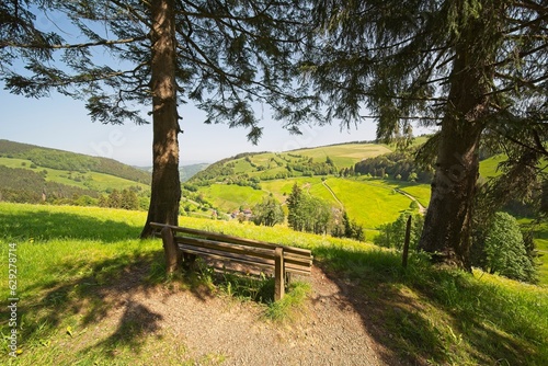 Landscape in southern Germany at the 