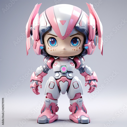 The anatomic dimensions of astral girl videogame character in the same rendering style