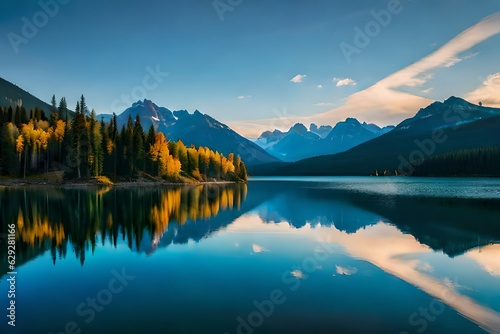 lake in the mountains generated ai © AD Collections