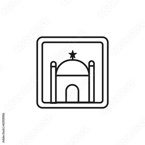 mosque sign icon