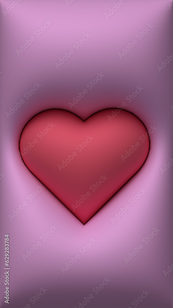 Wallpaper Heart 3d, Android, 16:9 Ratio