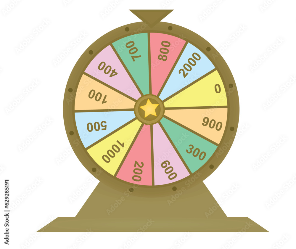 Lottery wheel of luck. vector Lottery wheel of luck. vector
