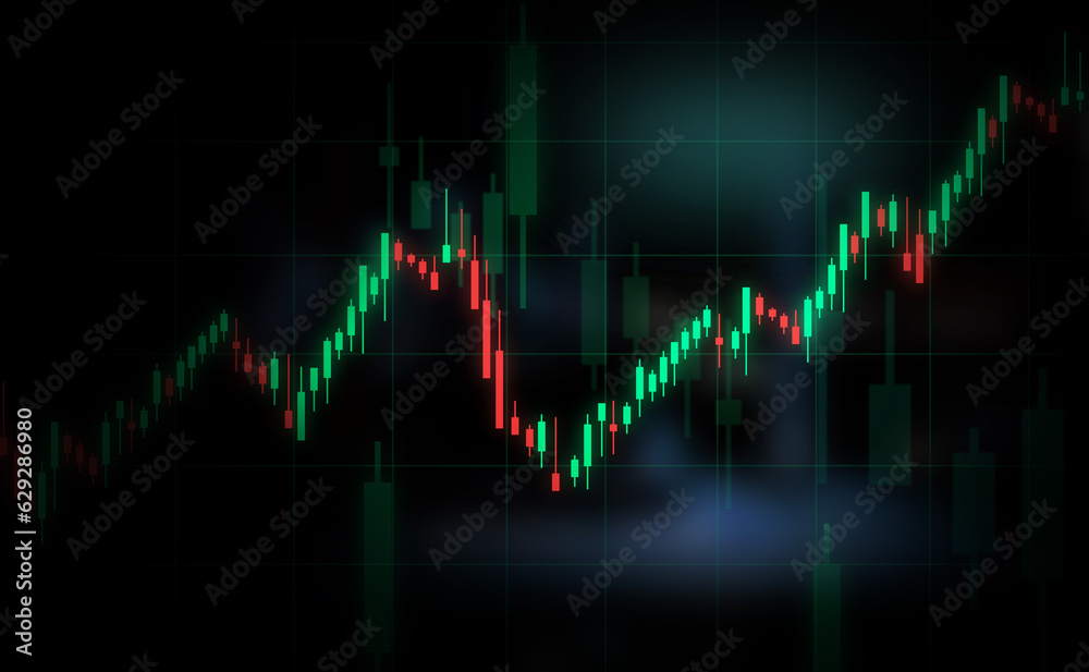 uptrend line candlestick graph. Financial diagrams uptrend line candlestick graph. Financial diagrams