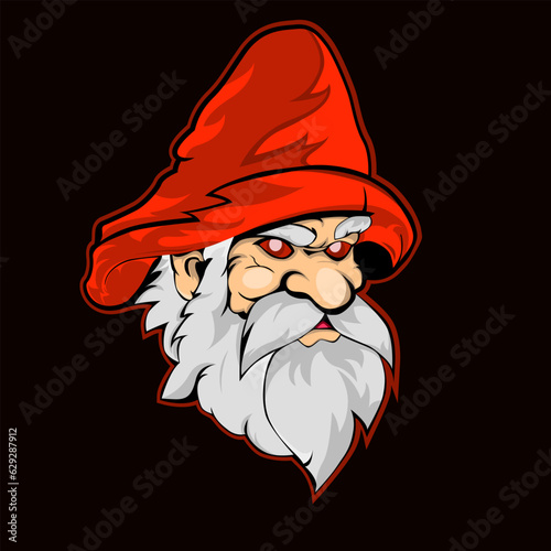 Illustration of a determined gnome, wearing a red hat, standing as the protector of our planet. With a resolute gaze, he symbolizes our commitment to safeguarding Earth's beauty and balance.