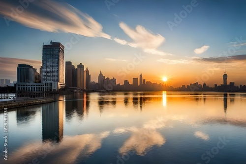 sunrise over the river © Faisu