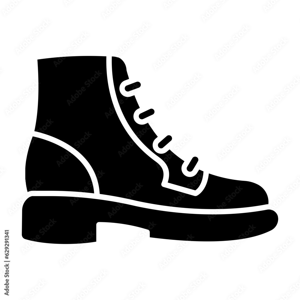 Boot Glyph Icon Boot Glyph Icon