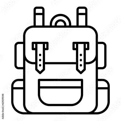 Bagpack Line Icon